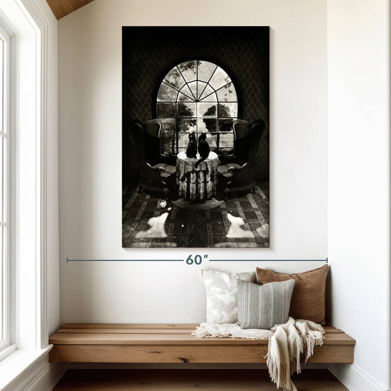 Crâne de chambre BW, H 51 po x l 34 po