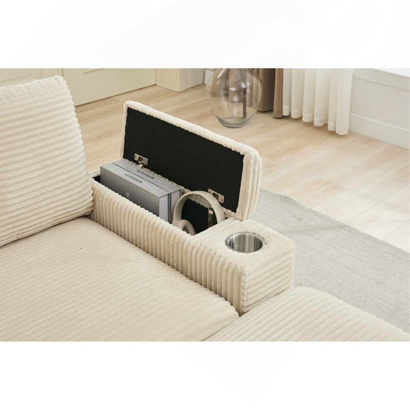 Ensemble de canapé-lit modulaire convertible Combination, Beige