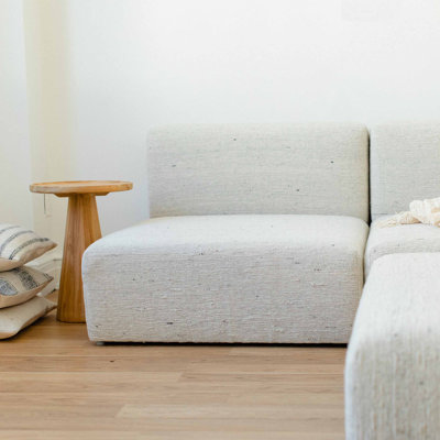 Fauteuil de chambre modulaire réversible en coton de 35,43 po Mulat