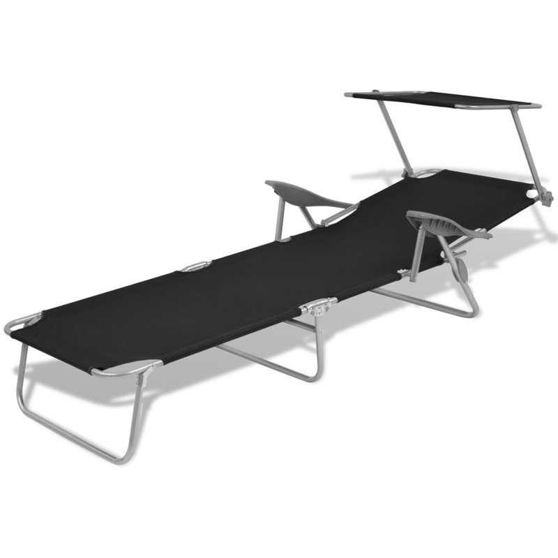 Shakira 23.2" Long Single chaise, Black