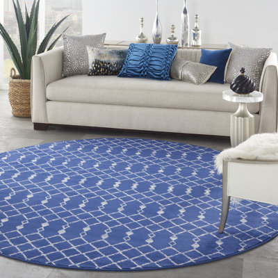 Tapis bleu marine Harriet