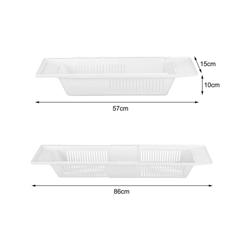 Yeles Bath Tray Extendable Bath Caddy Tray for Bathtub Adjustable Tray Over Tub Bathroom Accessories