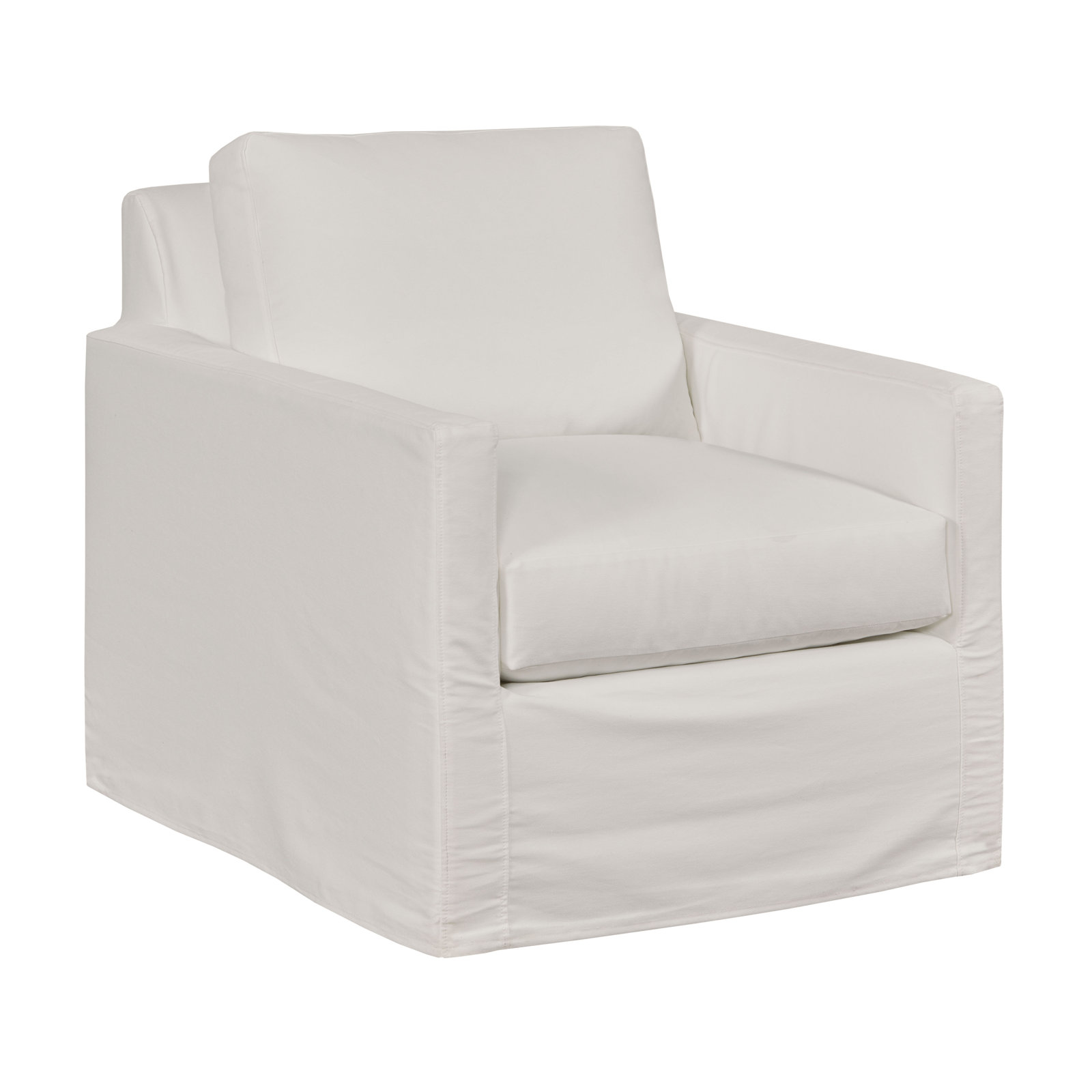 Savannah Upholstered Armchair, Classic Bleach White Twill