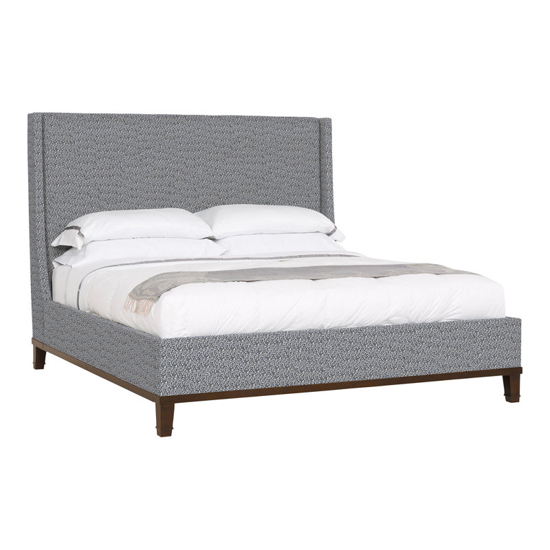 Michael Weiss Upholstered Wingback Bed, Ozark Marina, Havana