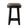 Bronzavia Accent Stool w/ Tobacco Leather