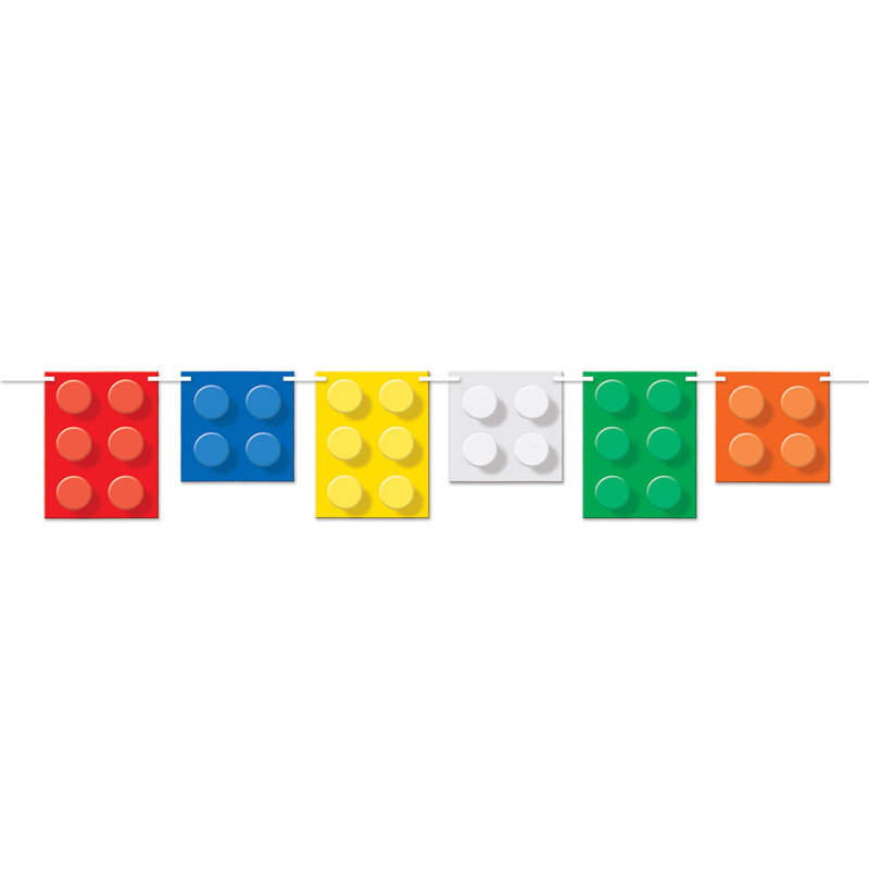 Building Blocks Streamer - Pack of 12