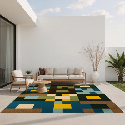 Tapis intérieur et extérieur Block Spectrum