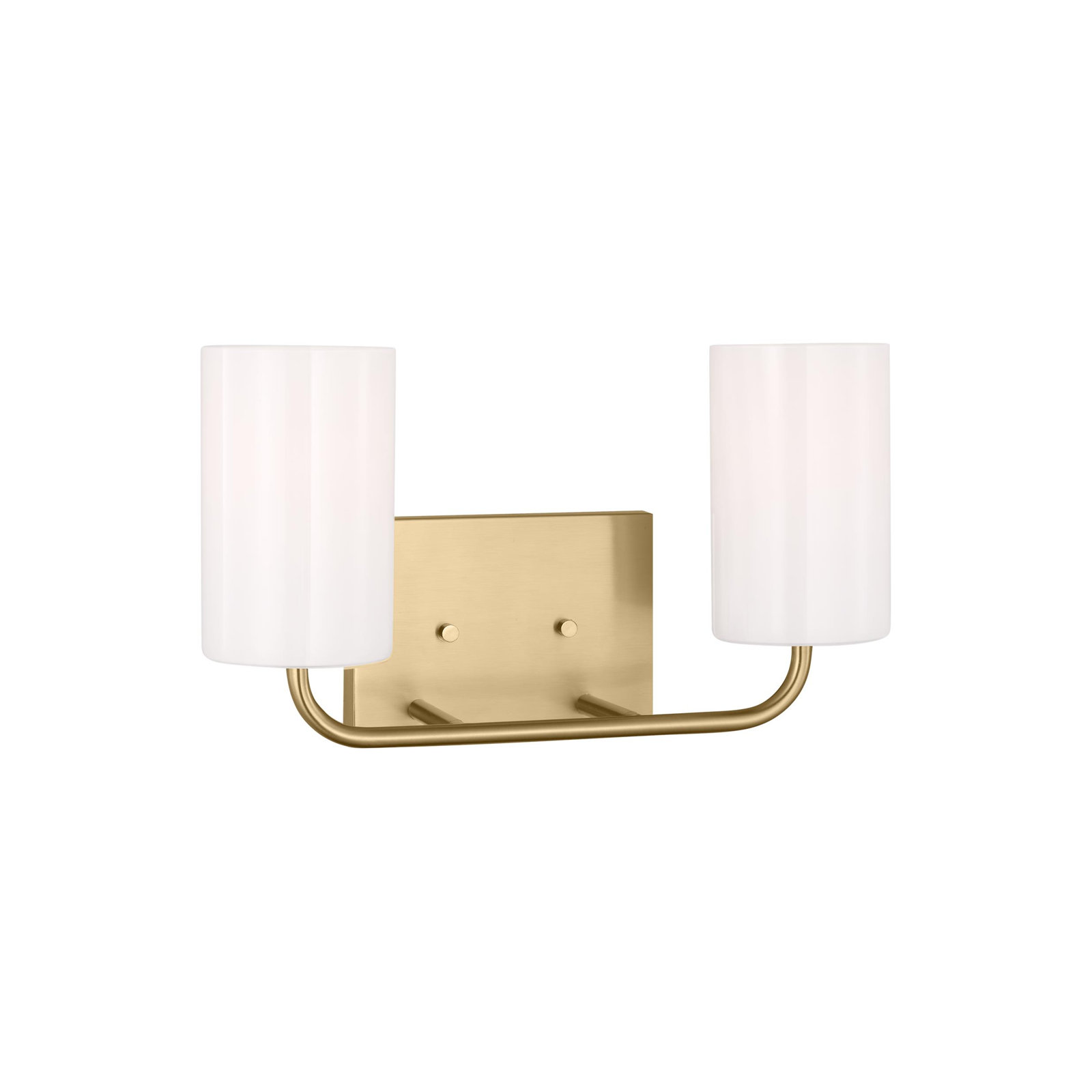 2 Light Dimmable Vanity Light, Satin Bronze, Yes
