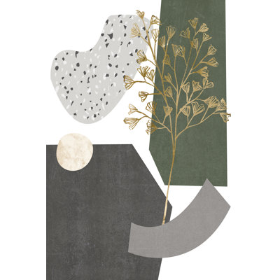 Gold Ginkgo I by Melissa Wang - Painting