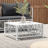 Table basse carrée d'extérieur L 0 po x l 27,6 po