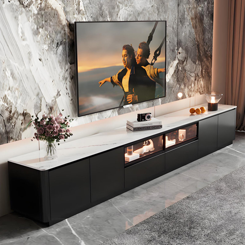 Meuble télé 94,49 po, H 16,69 po x L 94,49 po x l 15,75 po