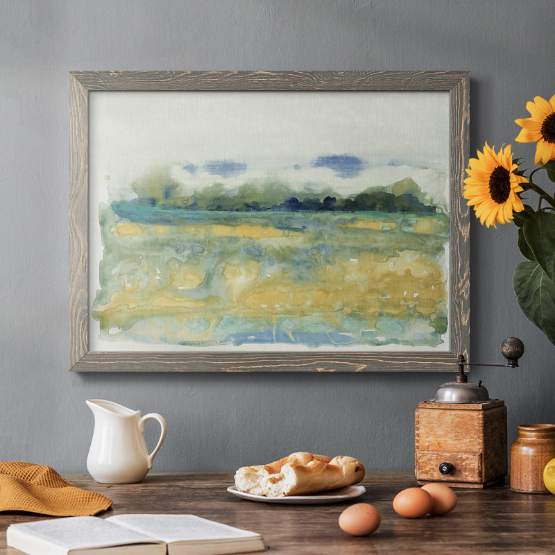 Paysage fluide I, H 18 po x l 26 po, Gris
