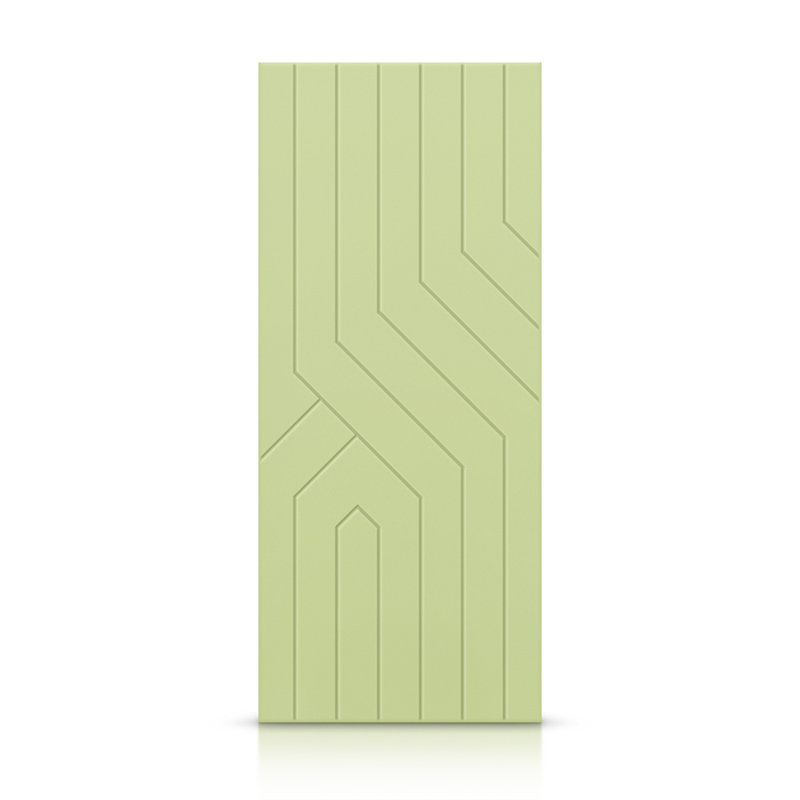 Porte standard à panneaux en bois manufacturé, 36 po x 80 po, Vert sauge