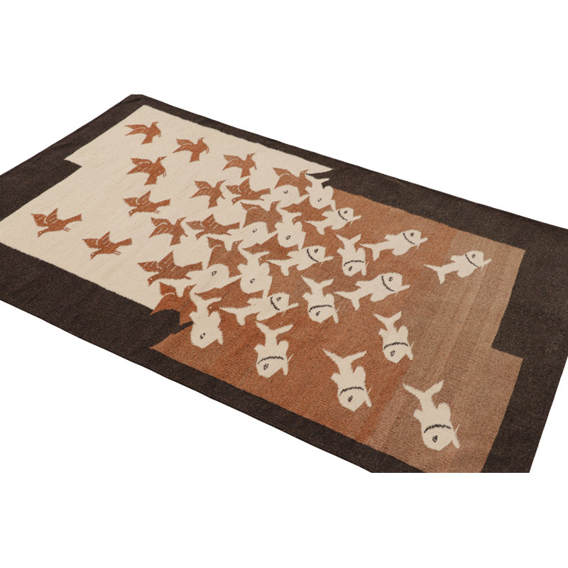 Rug & Kilim’S “Sky And Water II” M.C. Escher-Style Tapestry With Pictorials