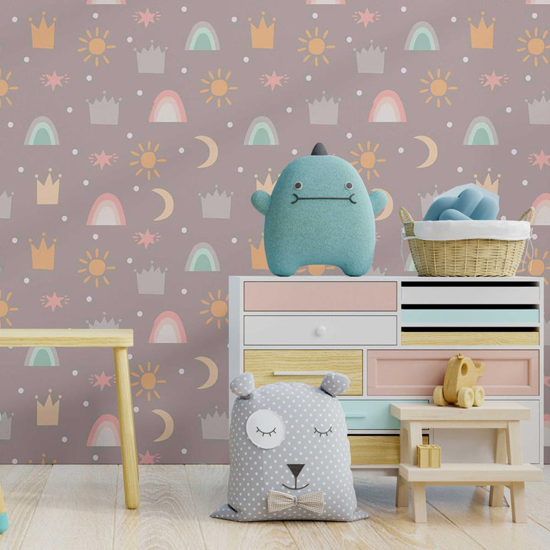 Sun And Moon Peel & Stick Wallpaper N08139