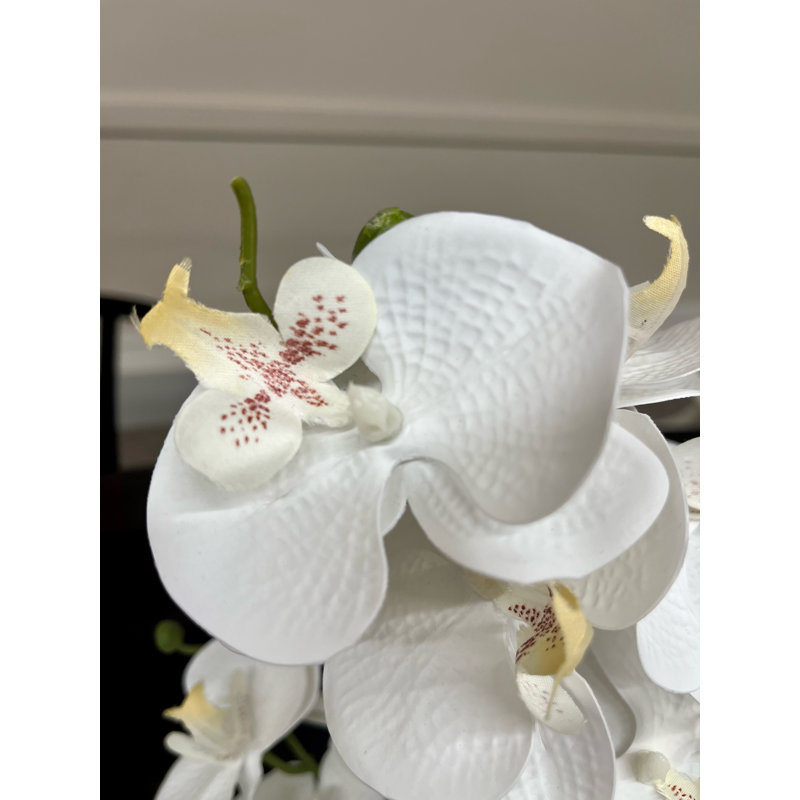 Fabric Orchid Arrangement in Vase
