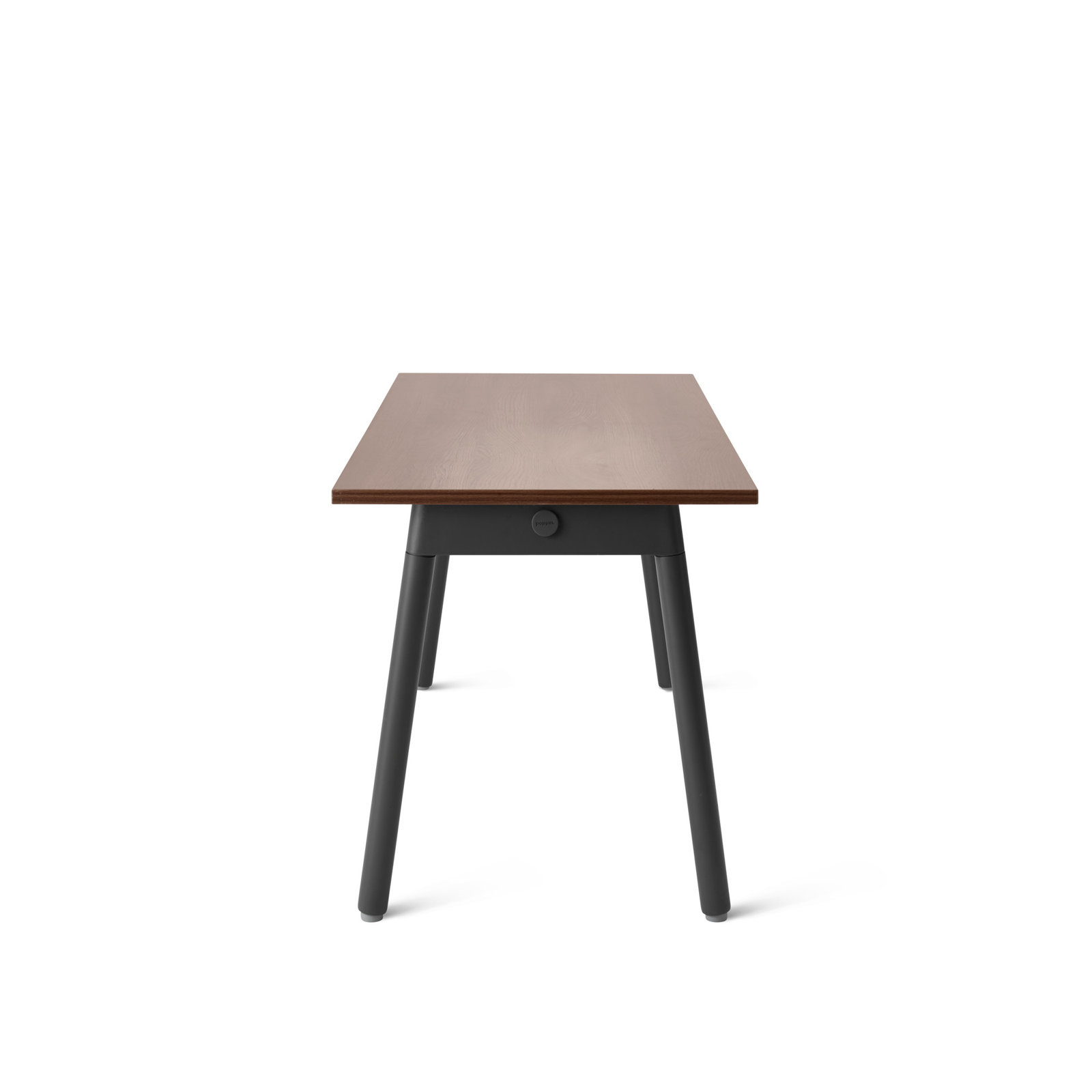 Series A Writing Desk, White/Charcoal, 57"L x 27"D x 29"H