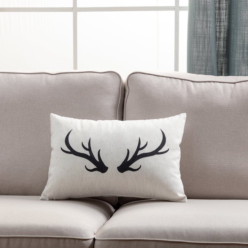 Coussin et housse de coussin rectangulaire, Mélange de duvet, 16 po x 24 po