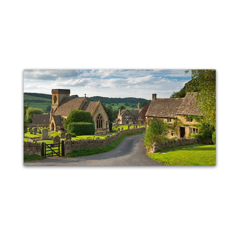 «Village with a View» par Moises, reproduction de photo sur toile tendue, H 12 po x l 24 po x P 2 po