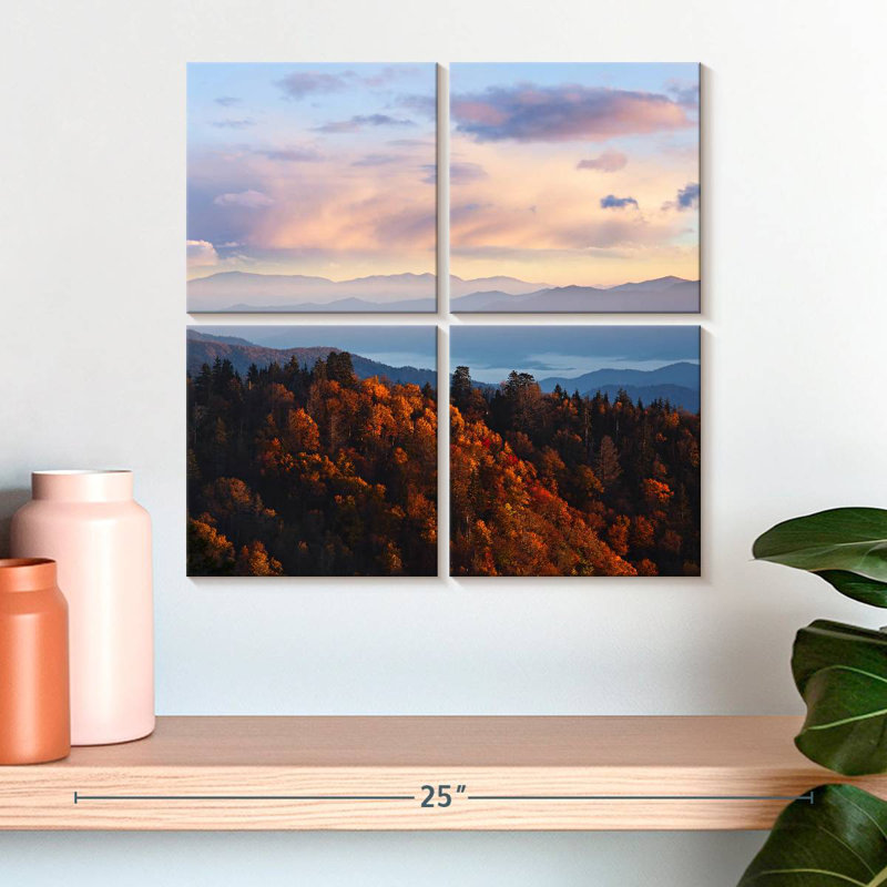 Alvord Smoky Mountain en automne, H 18 po x l 18 po