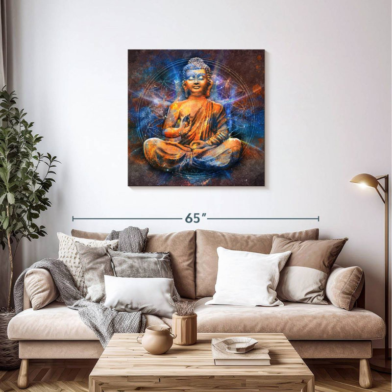 Javir Nirvana du Bouddha, H 36 po x l 36 po