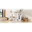 Lit superposé simple au dessus d'un lit simple avec table à langer, lit superposé se transformant en lit supérieur et bureau en duvet-1503256548