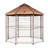 Pet Gazebo Portable Dog Kennel Playpen with Shade Canopy， 8FT-69682213-69682216