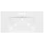 [Lavabo seulement] Lavabo de salle de bain rectangulaire en résine 3 trous 36 po x 18 po, lavabo de meuble-lavabo seulement, convient au robinet central de 4 po (blanc et robinet non inclus)