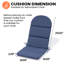 Ebern Designs 2.36''  Adirondack Chair  Outdoor Seat / Back Cushion-788651621-796828164-788651616