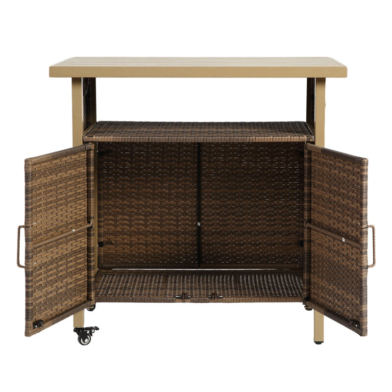 Chariot-bar d'extérieur, Beige