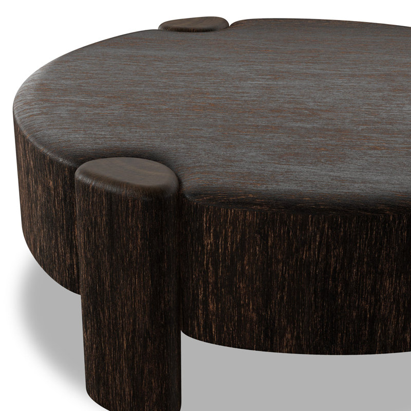 Toman Coffee Table, Ebony Rustic Oak