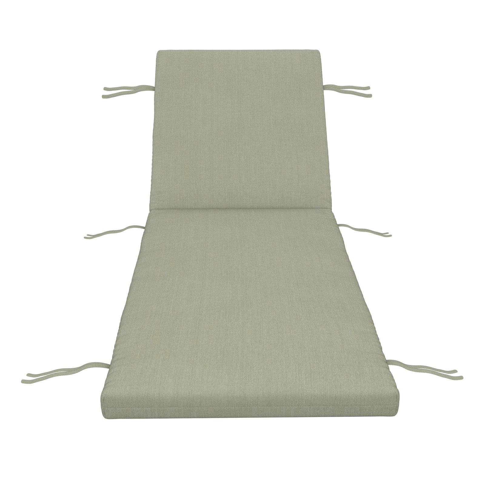 Lani Sunbrella Outdoor Chaise Lounge Cushion, 25" W x 79" D, Sunbrella Canvas Seasalt