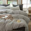 Ensemble de housse de couette rayé 100% coton délavé DONEUS-113054926-118101062