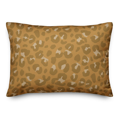 Coussin lombaire rectangulaire à imprimé animal