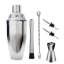 Stainless Steel Bartender Set, Cocktail Bartender Set, With Martini Set, Double Measuring Cup, Mixing Spoon, Wine Bottle, Mud Stick, Strainer And Ice