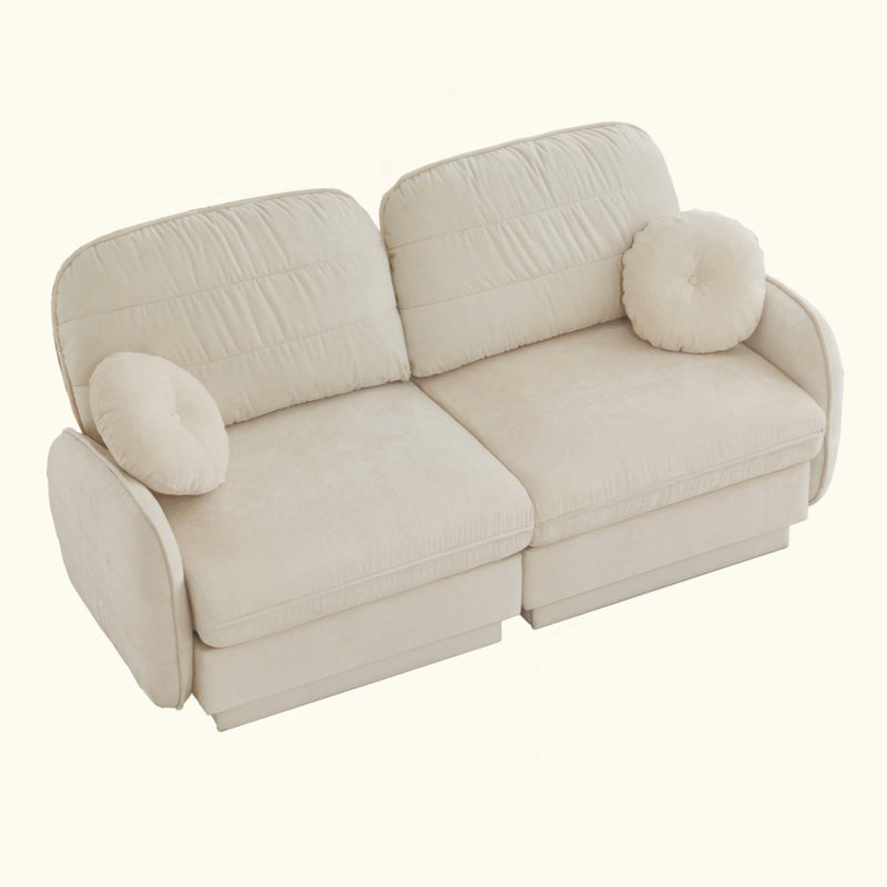 Canapé Chenille Cloud, Chenille crème beige