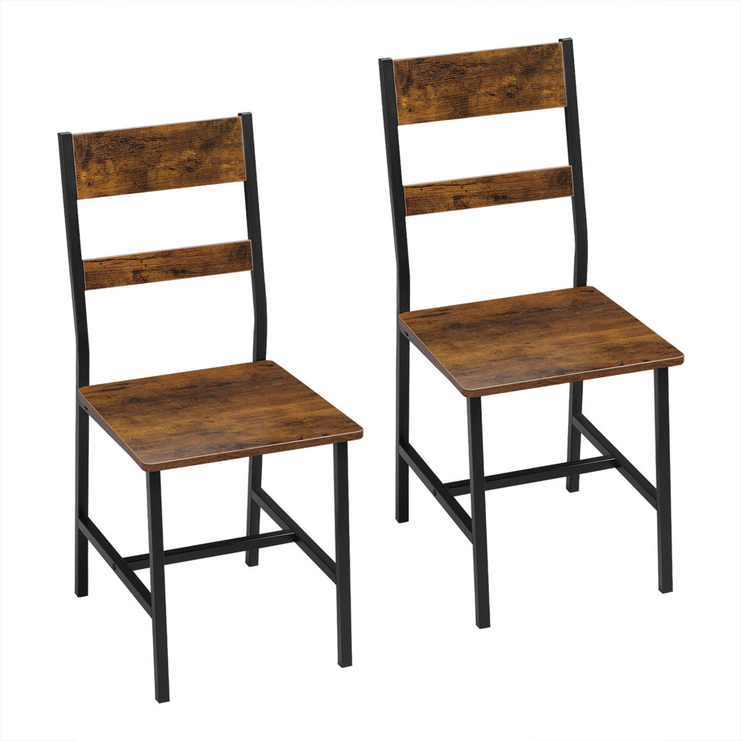 45cm H Metal Ladder Back Parsons Chair