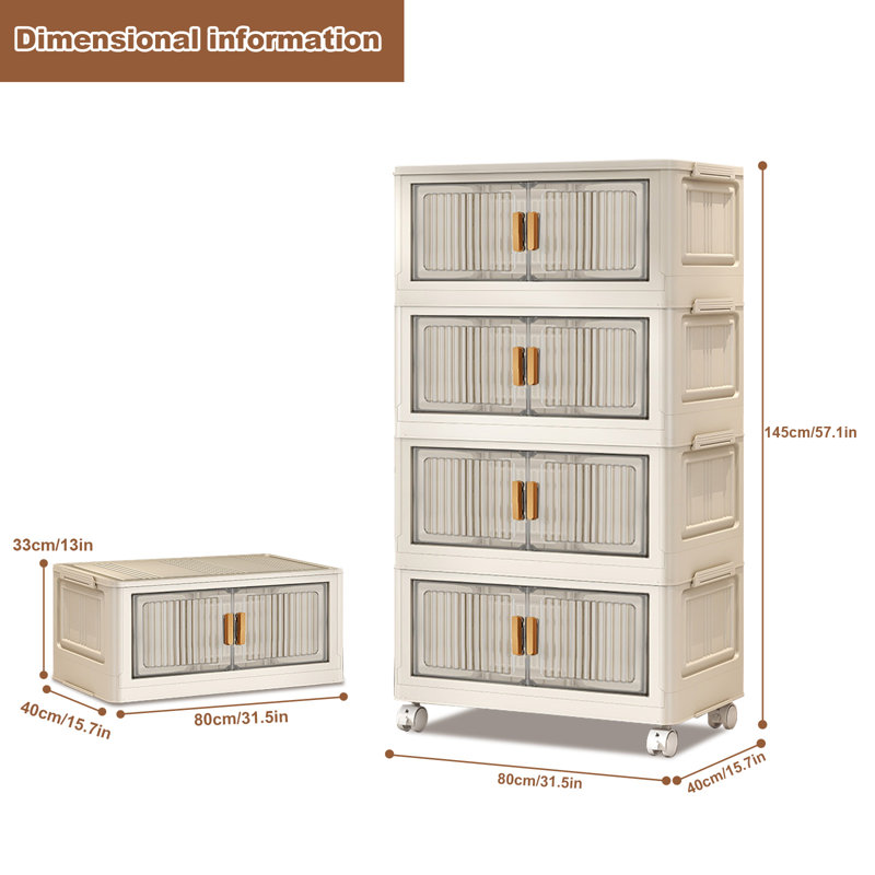 Boîte de rangement en plastique