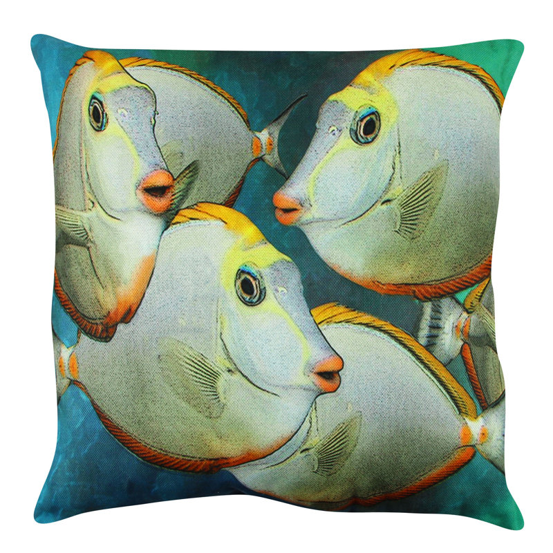 Coussin lavable de qualité supérieure, 17,0 x 17,0 pouces, 50% coton / 50% polyester, rembourrage en silicone, fermeture à glissière dissimulée | Doux, confortable et repassable | Parfait pour la décoration intérieure, le salon et la chambre à cou