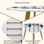 Ensemble de 2 tables basses gigognes Triangle