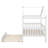 Twin Size Wooden House Bed With Twin Size Trundle, Wood Platform Bed Frame With Fence, Roof, And Safety Guardrail-1460201224-1460201227