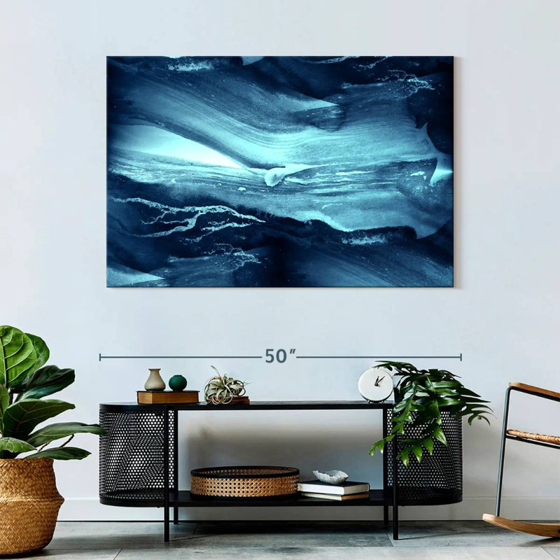 Avery Sleek Abstract Waves, 32" H x 48" W