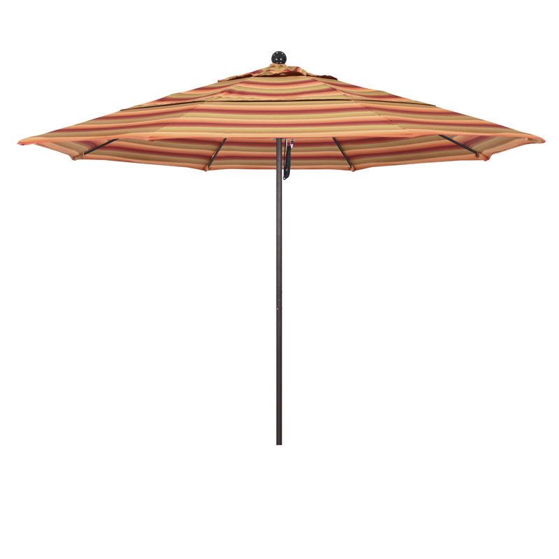 Parasol de marché 11 pi Silva, Bronze, Sunbrella® Astoria Sunset