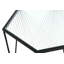 Indii Glass Top Frame End Table