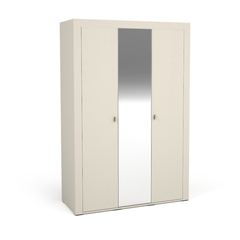 Onut 3 Door Manufactured Wood Wardrobe, Cashmere/Oak