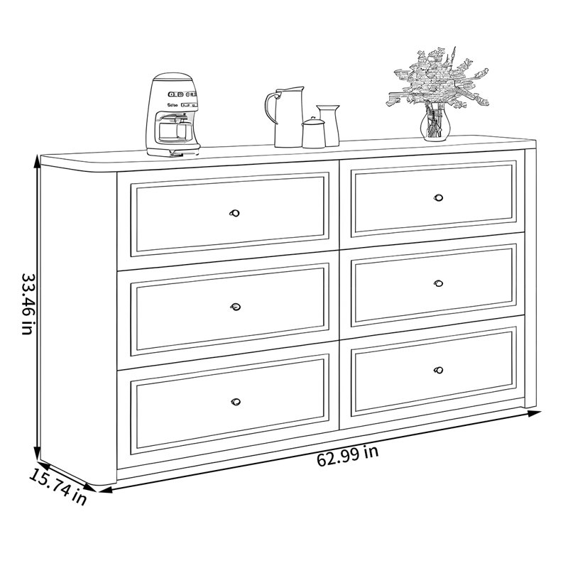 French style storage sideboard cabinet