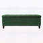 Banc avec repose-pieds de rangement rétro vert, entrée multifonctionnelle et mobilier de chambre à coucher, capacité de 300 lb