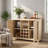 47'' Wine Bar, Storage Buffet Cabinet Coffee Bar Cabinet For Liquor, Wine Cabinet With Racks-2123916478