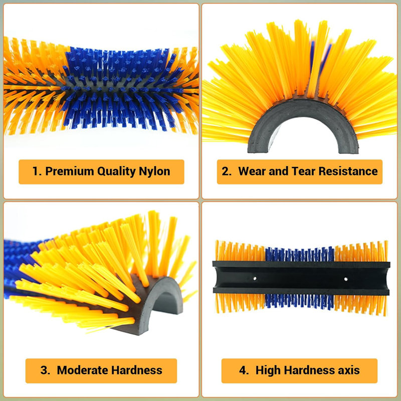 Cleaning Brushes, Yellow/Blue
