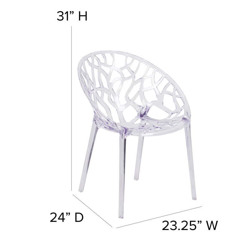 Chaise d'appoint empilable Bralynne